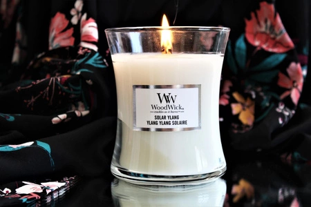WOODWICK PlusWick średnia świeca w słoiku SOLAR YLANG 275g