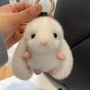 ECARLA brelok do kluczy puchaty Króliczek Biały BRL340B 