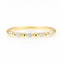 ECARLA pierścionek ze stali chirurgicznej platerowanej złotem PST961R6