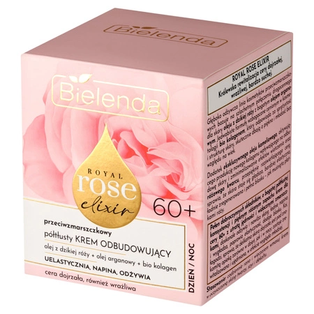 BIELENDA Royal Rose Elixir krem do twarzy odbudowujący 60+ Dzień Noc 50ml