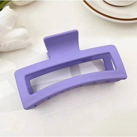 ECARLA spinka-klamra do włosów duża prostokąt Ciemny Fiolet XL 13cm SP277CF