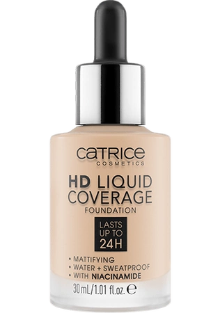 CATRICE HD Liquid Coverage matujący podkład do twarzy 010 Light Beige 30ml