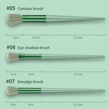 ECARLA zestaw pędzli do makijażu etui pudełko Czarne PZ28CZ 13szt