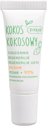 ZIAJA Vegan balsam do ust regenerujący Kokos Kokosowy 10ml TERMIN 12-2025