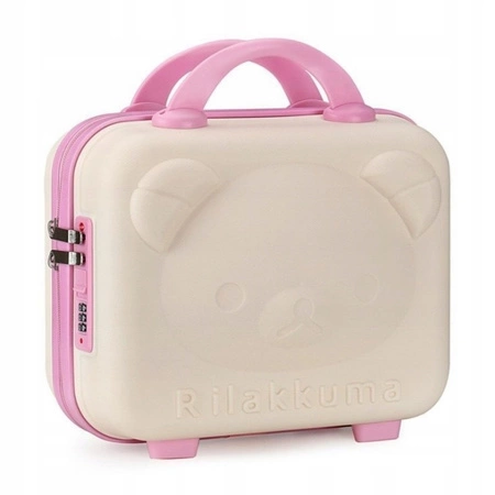 ECARLA mini walizka dla dzieci 30x16x24cm Beżowa WP09