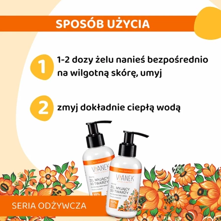 SYLVECO Vianek Odżywcza żel myjący do twarzy 150ml