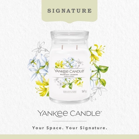 YANKEE CANDLE Signature Duża świeca w słoiku MIDNIGHT JASMINE 567g