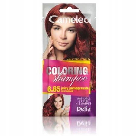 DELIA Cameleo Coloring szamponetka 6.65 J. Pomegranate 40ml TERMIN 11-2025