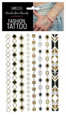ESTETICA Art Look Fashion Tattoo tatuaż metaliczny