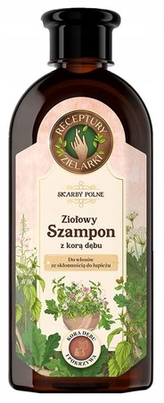 RECEPTURY ZIELARKI ziołowy szampon przeciwłupieżowy Kora Dębu 350ml