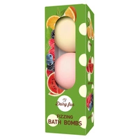 DAIRY FUN musująca kula do kąpieli Arbuz / Owoce Leśne / Pomarańcza 3x100g