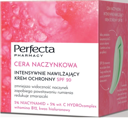 DAX Perfecta Cera Naczynkowa krem intensywnie nawilżający SPF 20 50ml