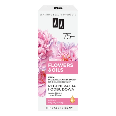 AA Flowers & Oils krem pod oczy regenerujący 75+ 15ml
