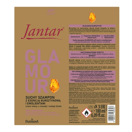 FARMONA Jantar suchy szampon do włosów Glamour 180ml