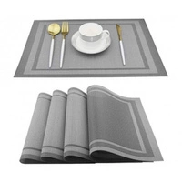 ECARLA podkładka na stół prostokątna Srebrna 45x 30cm MP34S 1szt