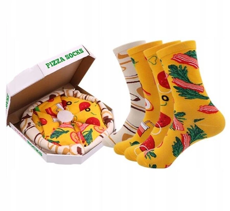 ECARLA skarpetki zestaw prezentowy XXL Hamburger 3w1 SKAR05