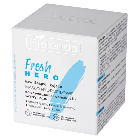 BIELENDA Fresh Hero hydrofilowe masło do demakijażu do twarzy i oczu 40g