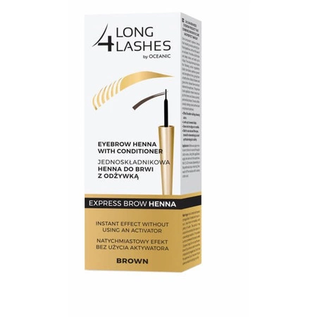 AA Long4Lashes henna do brwi z odżywką Brown 6ml