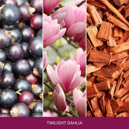 YANKEE CANDLE Home Inspiration Średnia świeca w słoiku TWILIGHT DAHLIA 340g