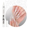 NESS Nail Art Pen pisak do zdobienia paznokci Biały 2450 3,8ml