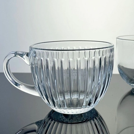 ECARLA filiżanka ryflowana duża 460ml SZK152