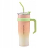 ECARLA kubek termiczny z uchwytem i rurką 1200ml Brzoskwiniowy BD23R