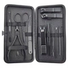 ECARLA zestaw akcesoriów do manicure w etui 12szt Czarny AK21