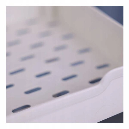 ECARLA regał czteropoziomowy na kółkach Biały SZ34B