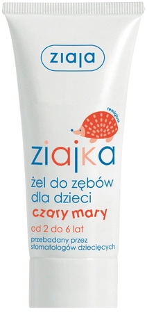 ZIAJA Ziajka żel do zębów dla dzieci czarny mary od 2 do 6 lat 50ml