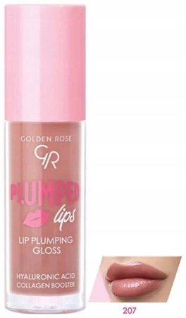 GOLDEN ROSE Plumped Lips błyszczyk do ust 207 Lip Plumping Glos 4,7ml 