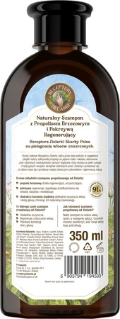 RECEPTURY ZIELARKI Skarby Polne szampon Propolis Brzozowy 350ml