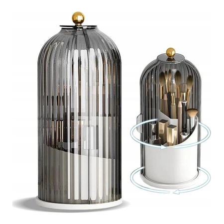 ECARLA organizer na pędzle ryflowany 27x12,5cm Grafit CB61GRAF