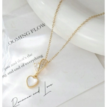 ECARLA naszyjnik ze stali szlachetnej pozłacanej NST2203