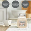 YANKEE CANDLE Home Inspiration Średnia świeca w słoiku CALMING CABANA 340g