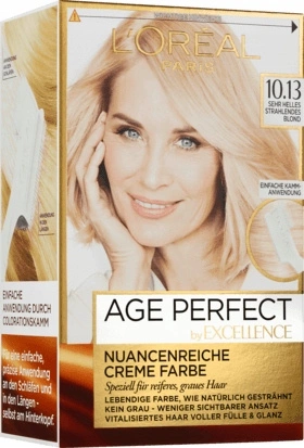 LOREAL Age Perfect farba do włosów 10.13 bardzo jasny świetlisty blond 180ml