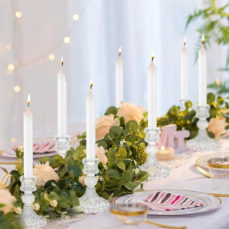 ECARLA świecznik dekoracyjny szklany Glamour 10cm SW10