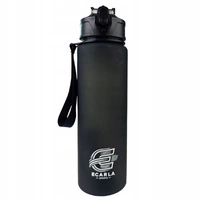 ECARLA Sports bidon butelka na wodę 750ml matowy Czarny BD48