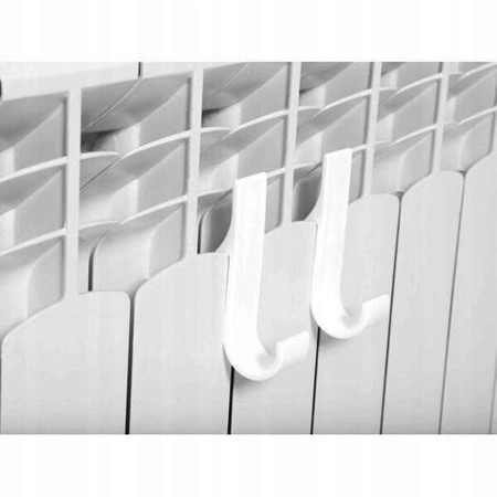 ECARLA haczyk na grzejnik Biały U16B 2szt