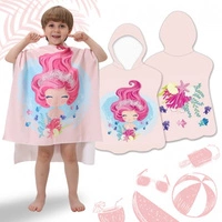 ECARLA ręcznik plażowy pelerynka dziecięca Syrenka Muszelki PEL02WZ4