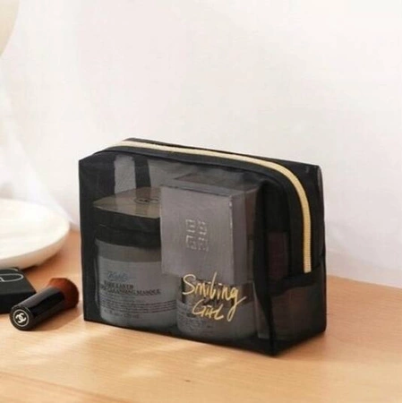 ECARLA kosmetyczka Smiling Girl Czarna 18x13x8cm KS109