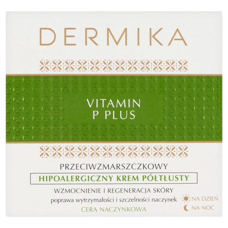 DERMIKA Vitamin P Plus półtłusty krem do twarzy hipoalergiczny 50ml