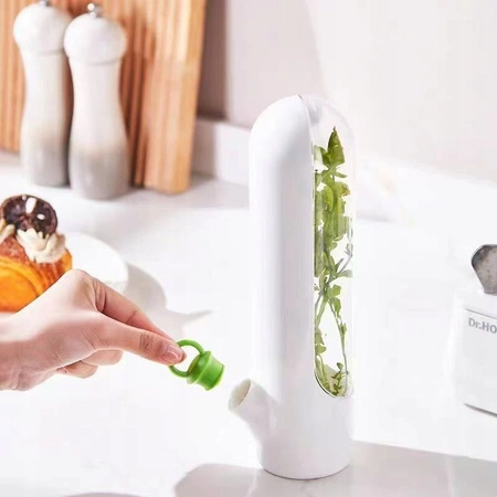 ECARLA pojemnik do przechowywania świeżych ziół do lodówki 25x6,5cm POJ08