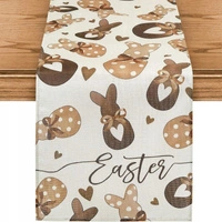 ECARLA bieżnik na stół świąteczny 180x33cm Króliczki BZK02