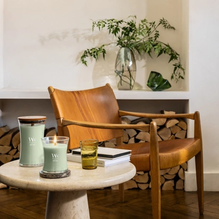 WOODWICK Pluswick średnia świeca w słoiku ETHEREAL HAZE 275g