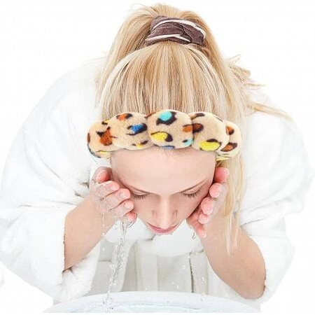 ECARLA zestaw opasek na głowę i nadgarstki Panterka O537PAN