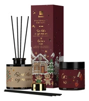 HISKIN Home Pachnące Święta zestaw [świeca 100ml + dyfuzor 80ml] Red