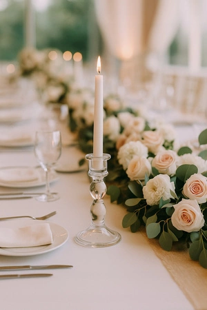 ECARLA świecznik dekoracyjny szklany Glamour 13cm SW17