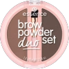 ESSENCE Brow Powder Duo Set pudrowy zestaw do brwi 02 Medium 1,8ml