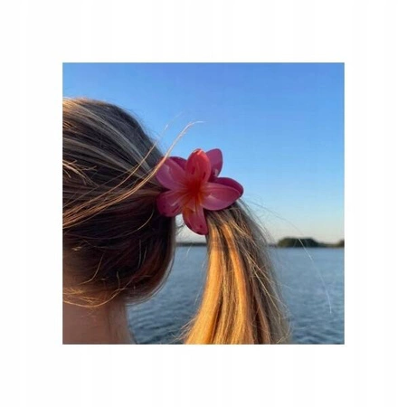 ECARLA spinka-klamra do włosów Kwiat Moana Ombre czerwony SP287