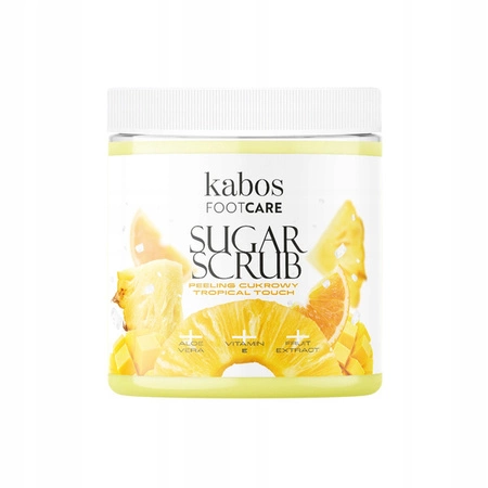 KABOS Foot Care peeling do stóp cukrowy Tropical Touch 200g 